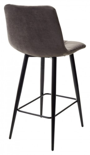 Полубарный стул CHILLI-QB графит #14, велюр / черный каркас (H=66cm) М-City в Снежинске - snezhinsk.ok-mebel.com | фото 4