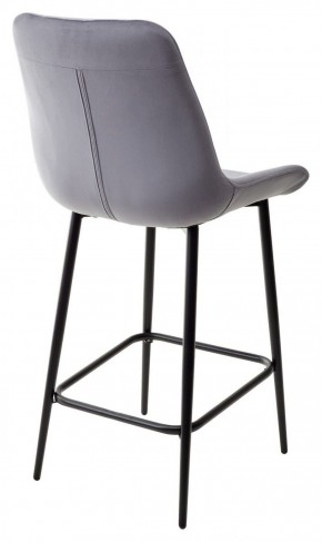 Полубарный стул ХОФМАН, цвет H-14 Серый, велюр / черный каркас H=63cm М-City в Снежинске - snezhinsk.ok-mebel.com | фото 5