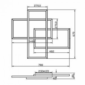 Потолочная люстра Maytoni Line MOD016CL-L80BK в Снежинске - snezhinsk.ok-mebel.com | фото 2