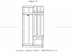 Прихожая София 8 в Снежинске - snezhinsk.ok-mebel.com | фото 2