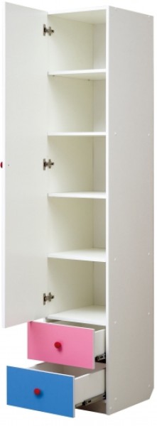 Шкаф 1-но дверный с ящиками и фотопечатью Совята 1.1 (400) в Снежинске - snezhinsk.ok-mebel.com | фото 2