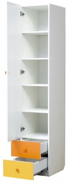Шкаф 1-но дверный с ящиками и зеркалом Радуга (400) в Снежинске - snezhinsk.ok-mebel.com | фото 2