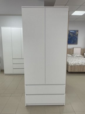 Шкаф 2-ств. с 2 ящиками "Бьянко" в Снежинске - snezhinsk.ok-mebel.com | фото 3