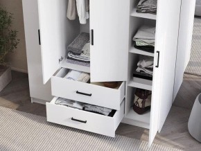 Шкаф 4-х створчатый Титан (белый) в Снежинске - snezhinsk.ok-mebel.com | фото 3