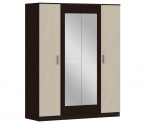 Шкаф 4х дверный с зеркалами Уют СБ-2750/1.Н (Венге/Паллада) в Снежинске - snezhinsk.ok-mebel.com | фото