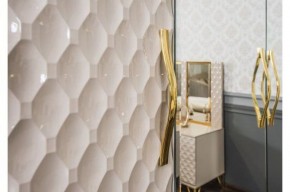 Шкаф 5-ти ств с зеркалами Lara (бежевый глянец) в Снежинске - snezhinsk.ok-mebel.com | фото 3