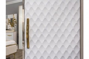 Шкаф 5-ти ств с зеркалами Lara (белый глянец) в Снежинске - snezhinsk.ok-mebel.com | фото 3