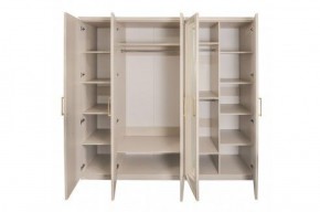 Шкаф 5-ти ств с зеркалами Мокко (бежевый) в Снежинске - snezhinsk.ok-mebel.com | фото 2