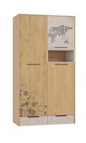 Шкаф для одежды 3 двери и 2 ящика Шк134.0 ДС Стэнфорд в Снежинске - snezhinsk.ok-mebel.com | фото