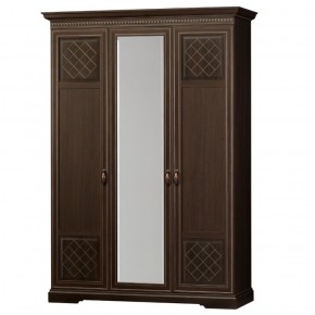 Шкаф для одежды 3-дверный №800 Парма Дуб нортон темный в Снежинске - snezhinsk.ok-mebel.com | фото