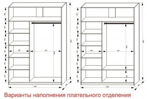 Шкаф-купе 1600 серии SOFT D6+D4+B2+PL2 (2 ящика+1штанга+1 полка) профиль «Капучино» в Снежинске - snezhinsk.ok-mebel.com | фото 8