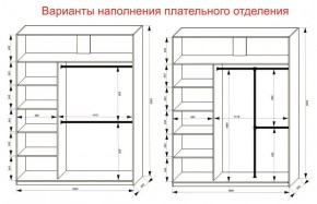 Шкаф-купе 1800 серии SOFT D1+D3+B2+PL1 (2 ящика+1штанга) профиль «Графит» в Снежинске - snezhinsk.ok-mebel.com | фото 7