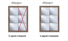 Шкаф-купе №19 Серия 3 Квадро (1500) Ясень анкор светлый в Снежинске - snezhinsk.ok-mebel.com | фото 3