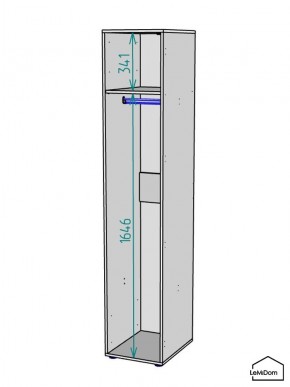 Шкаф Linnea MHR-1 2050х400х510 (ДВ-М 11.1.25) в Снежинске - snezhinsk.ok-mebel.com | фото 3