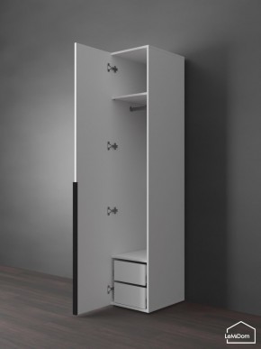 Шкаф Linnea MHR-1-3 2050х400х510 (Белый-М 11.1.2) в Снежинске - snezhinsk.ok-mebel.com | фото 5