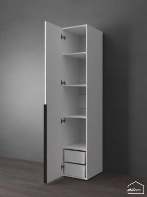 Шкаф Linnea MHR-1-3 2050х400х510 (Белый-М 11.1.2) в Снежинске - snezhinsk.ok-mebel.com | фото 5