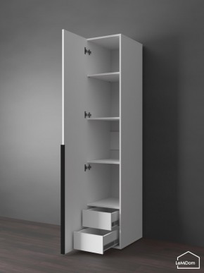 Шкаф Linnea MHR-1-3 2050х400х510 (Белый-М 11.1.2) в Снежинске - snezhinsk.ok-mebel.com | фото 6