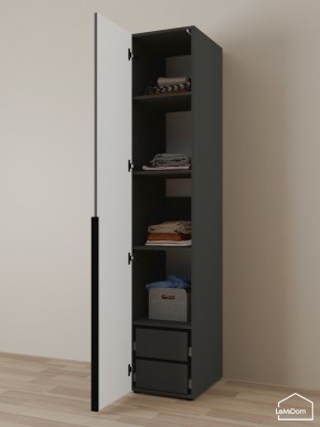 Шкаф Linnea MHR-1-4 2050х400х510 (Графит-М 11.1.25) в Снежинске - snezhinsk.ok-mebel.com | фото 5