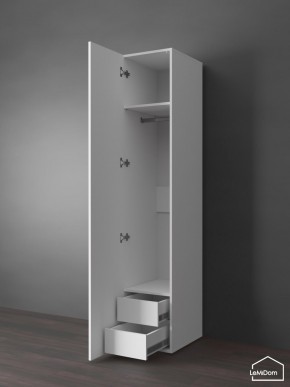 Шкаф Linnea MHR-1PO-3 2050х400х510 (Белый-М 11.1.2) в Снежинске - snezhinsk.ok-mebel.com | фото 5