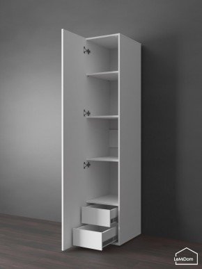 Шкаф Linnea MHR-1PO-4 2050х400х510 (Белый-М 11.1.2) в Снежинске - snezhinsk.ok-mebel.com | фото 4