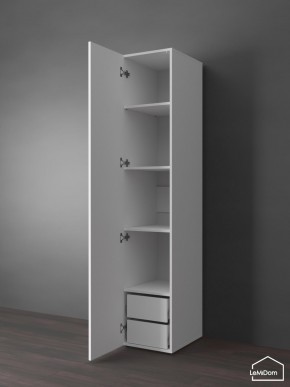Шкаф Linnea MHR-1PO-4 2050х400х510 (Белый-М 11.1.2) в Снежинске - snezhinsk.ok-mebel.com | фото 5