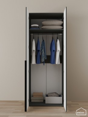 Шкаф Linnea MHR-2 2050х800х510 (Графит-М 11.1.25) в Снежинске - snezhinsk.ok-mebel.com | фото 4