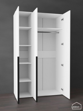 Шкаф Linnea MHR-3-1 2050х1200х510 (Белый-М 11.1.2) в Снежинске - snezhinsk.ok-mebel.com | фото 4