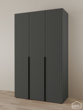 Шкаф Linnea MHR-3-1 2050х1200х510 (Графит-М 11.1.25) в Снежинске - snezhinsk.ok-mebel.com | фото