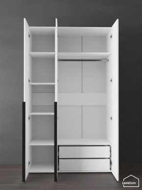 Шкаф Linnea MHR-3-2 2050х1200х510 (Белый-М 11.1.2) в Снежинске - snezhinsk.ok-mebel.com | фото 5