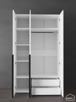 Шкаф Linnea MHR-3-2 2050х1200х510 (Белый-М 11.1.2) в Снежинске - snezhinsk.ok-mebel.com | фото 6