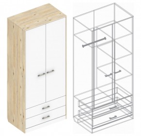 Шкаф "Милана" 2-х створчатый с 2 ящиками в Снежинске - snezhinsk.ok-mebel.com | фото 3