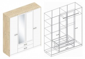 Шкаф "Милана" 4-х створчатый в Снежинске - snezhinsk.ok-mebel.com | фото 3