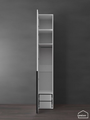 Шкаф с антресолью Linnea MHR-1A-3 2450х400х510 (Белый-М 11.1.2) в Снежинске - snezhinsk.ok-mebel.com | фото 5