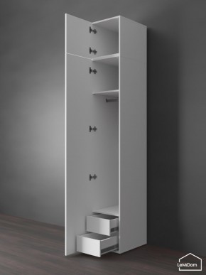 Шкаф с антресолью Linnea MHR-1POA-3 2450х400х510 (Белый-М 11.1.1) в Снежинске - snezhinsk.ok-mebel.com | фото 6