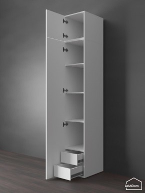 Шкаф с антресолью Linnea MHR-1POA-4 2450х400х510 (Белый-М 11.1.2) в Снежинске - snezhinsk.ok-mebel.com | фото 5