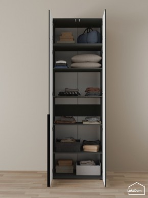 Шкаф с антресолью Linnea MHR-2A-2 2450х800х510 (Графит-М 11.1.25) в Снежинске - snezhinsk.ok-mebel.com | фото 4