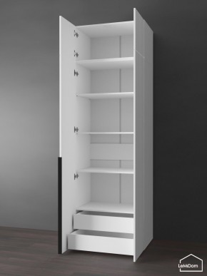 Шкаф с антресолью Linnea MHR-2A-4 2450х800х510 (Белый-М 11.1.2) в Снежинске - snezhinsk.ok-mebel.com | фото 5