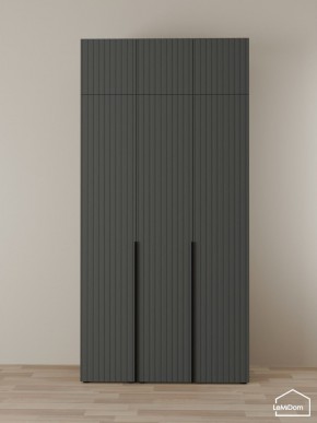 Шкаф с антресолью Linnea MHR-3A-2 2450х1200х510 (Графит-М 11.1.25) в Снежинске - snezhinsk.ok-mebel.com | фото