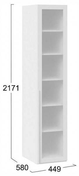 Шкаф-витрина Порто СМ-393.07.008 в Снежинске - snezhinsk.ok-mebel.com | фото 3