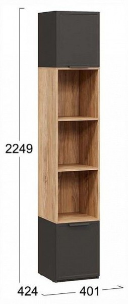 Стеллаж комбинированный Стелла в Снежинске - snezhinsk.ok-mebel.com | фото 4
