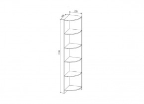 СКАНДИ СДУ370.1 Стеллаж угловой в Снежинске - snezhinsk.ok-mebel.com | фото 2