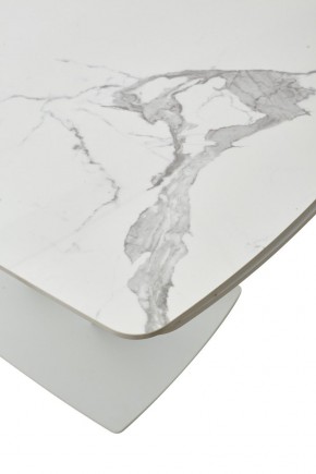 Стол ALATRI 120 GLOSS STATUARIO WHITE SOLID CERAMIC / WHITE, ®DISAUR в Снежинске - snezhinsk.ok-mebel.com | фото 10