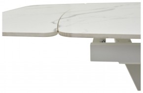 Стол ALATRI 120 GLOSS STATUARIO WHITE SOLID CERAMIC / WHITE, ®DISAUR в Снежинске - snezhinsk.ok-mebel.com | фото 3