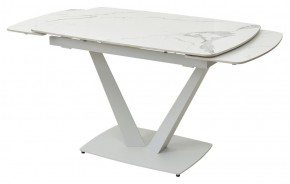 Стол ALATRI 120 GLOSS STATUARIO WHITE SOLID CERAMIC / WHITE, ®DISAUR в Снежинске - snezhinsk.ok-mebel.com | фото 8