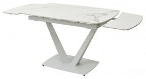 Стол ALATRI 120 GLOSS STATUARIO WHITE SOLID CERAMIC / WHITE, ®DISAUR в Снежинске - snezhinsk.ok-mebel.com | фото 9