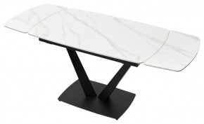Стол ALATRI 120 MATT WHITE MARBLE SOLID CERAMIC / BLACK, ®DISAUR в Снежинске - snezhinsk.ok-mebel.com | фото 4