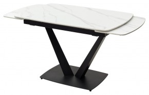 Стол ALATRI 120 MATT WHITE MARBLE SOLID CERAMIC / BLACK, ®DISAUR в Снежинске - snezhinsk.ok-mebel.com | фото 8