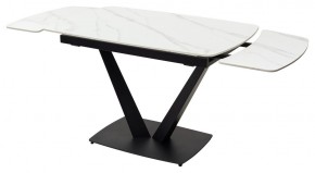 Стол ALATRI 120 MATT WHITE MARBLE SOLID CERAMIC / BLACK, ®DISAUR в Снежинске - snezhinsk.ok-mebel.com | фото 9