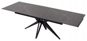Стол FORIO 160 MATT BLACK MARBLE SOLID CERAMIC / BLACK, ®DISAUR в Снежинске - snezhinsk.ok-mebel.com | фото 5