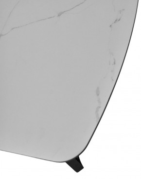 Стол RASMUS 160 TL-45 Белый мрамор, испанская керамика / черный каркас, ®DISAUR в Снежинске - snezhinsk.ok-mebel.com | фото 6